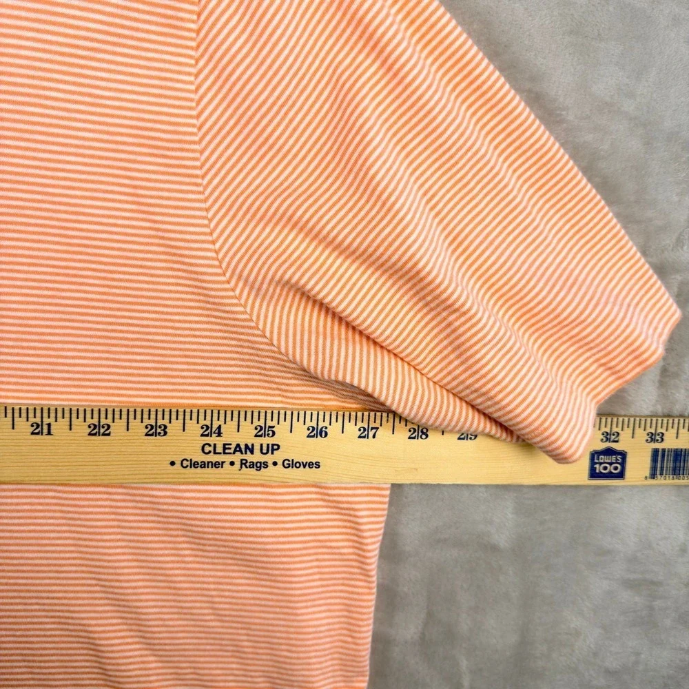 Polo Golf‎ Ralph Lauren Polo Shirt Mens XXL Orange Striped Short Sleeve Cotton